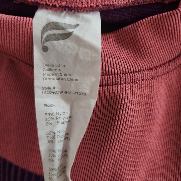 Fabletics Tory Cropped Seamless Long Sleeve Top S - Picture 5 of 5